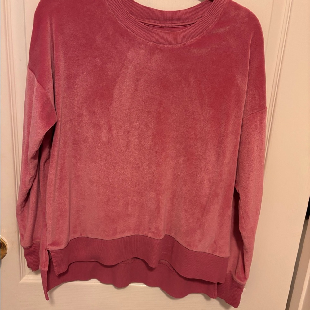 Secret Treasures Pink Velour Top